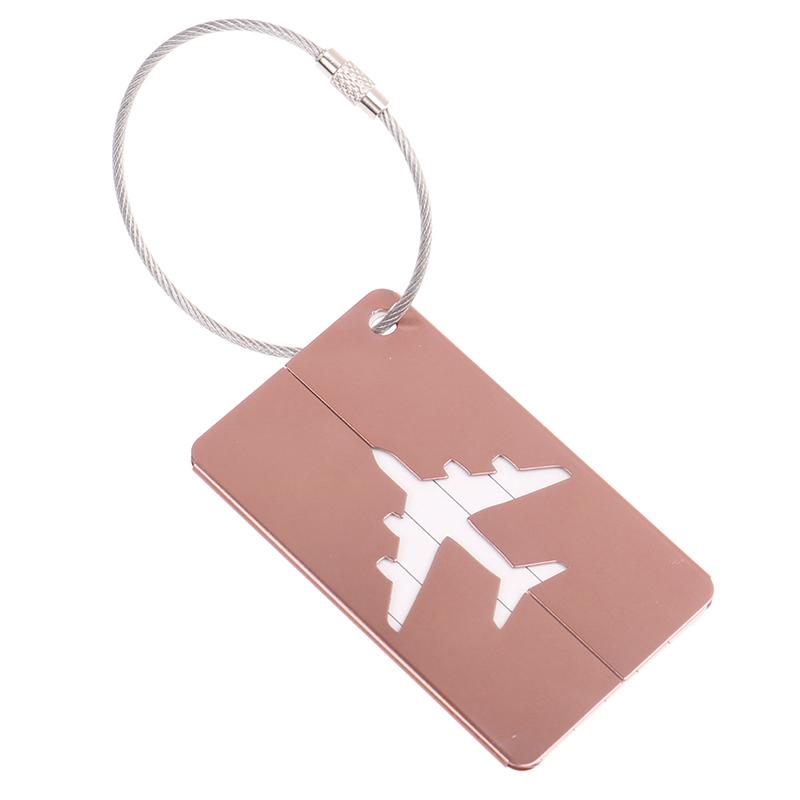 Aluminum Alloy Travel Luggage Tags Baggage Suitcase Address Tag Label