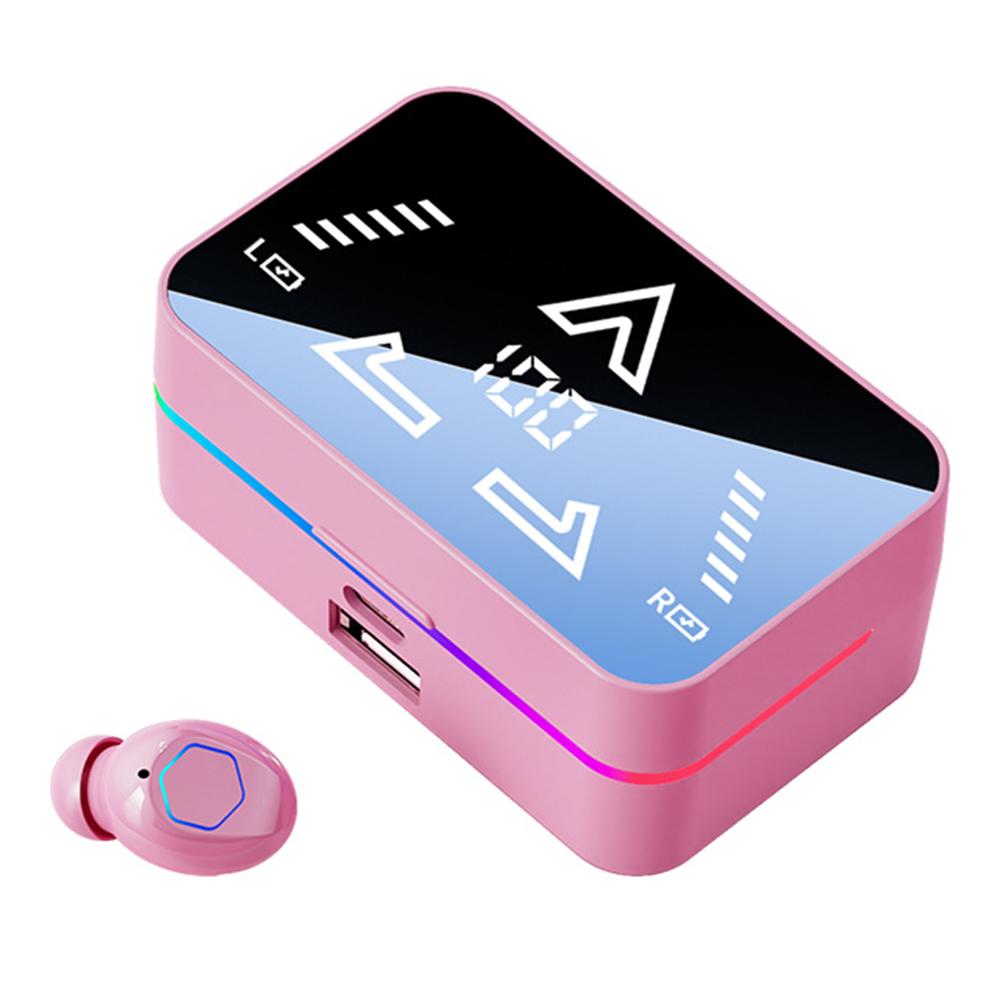 

M49pro Surround Sound Bluetooth-compatible 5.4 In-Ear Earphones Audio Sync Gaming Headphones Pink