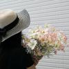 12PCS Artificial Light Pink & White Flowers with Stems 60cm Long Stem Artificial Wildflowers Faux Cosmos Flowers for Vase Plastic Flowers Floral