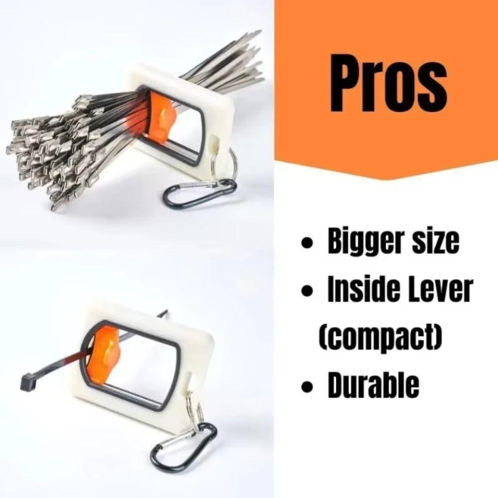 Fluorescent Cable Tie Organizer Square Round Wire Tie Tightener Plastic Cable Organizer  Indoor Use