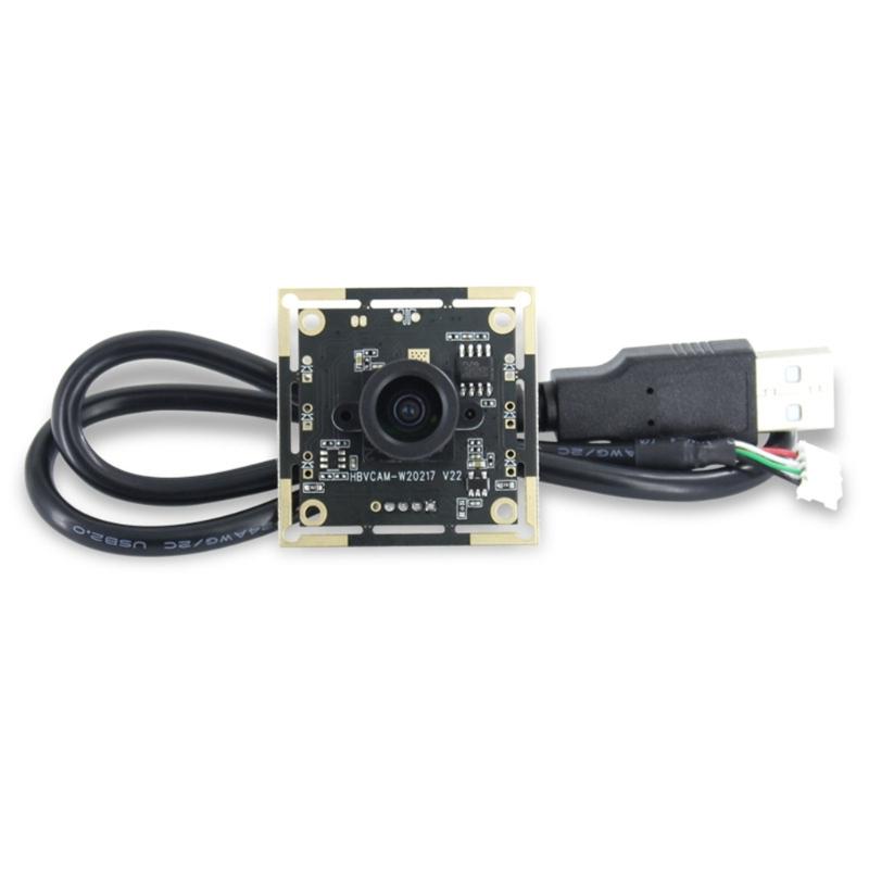 USB 1280x720 OV9732 Video Camera Module 1MP 60°/160°/180° Adjustable Manual-focus Lens Monitoring Module Plug and Use