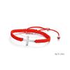 Minimalist Multi-Color Hand-Woven Stainless Steel Cross Couple Bracelet