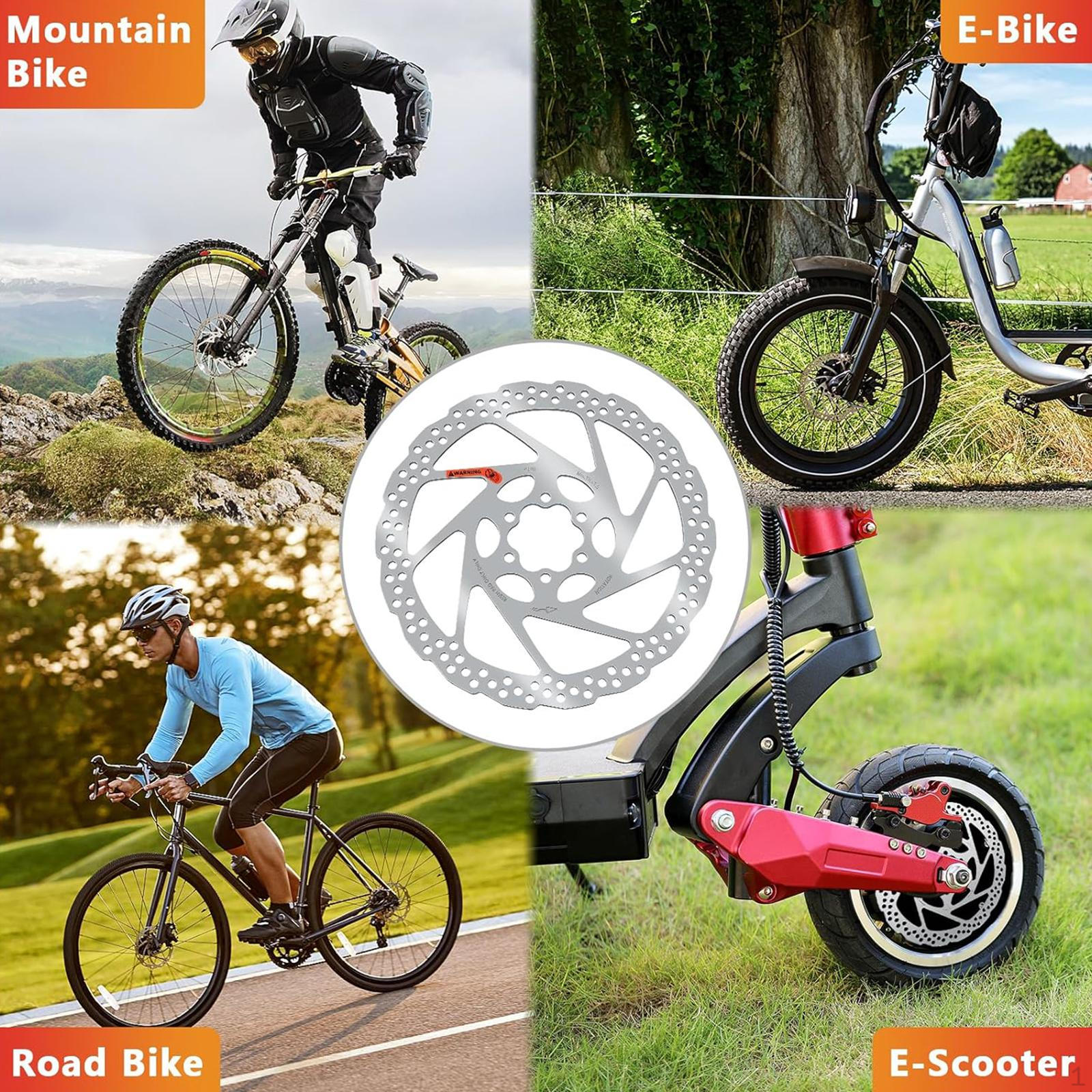 

Bicycle Brake Rotor with 6 Bolts, Cycling Part Bike Braking Disc Replace for Road Bike, 160mm