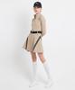 A Ben Field Belted Zip-Up Dress Beige