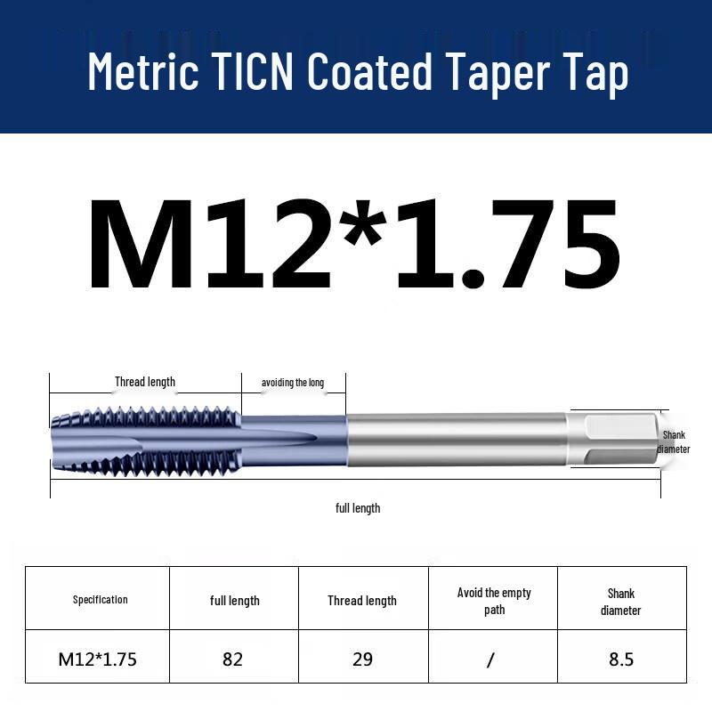 TICN Spiral Point Tap M12x1.75