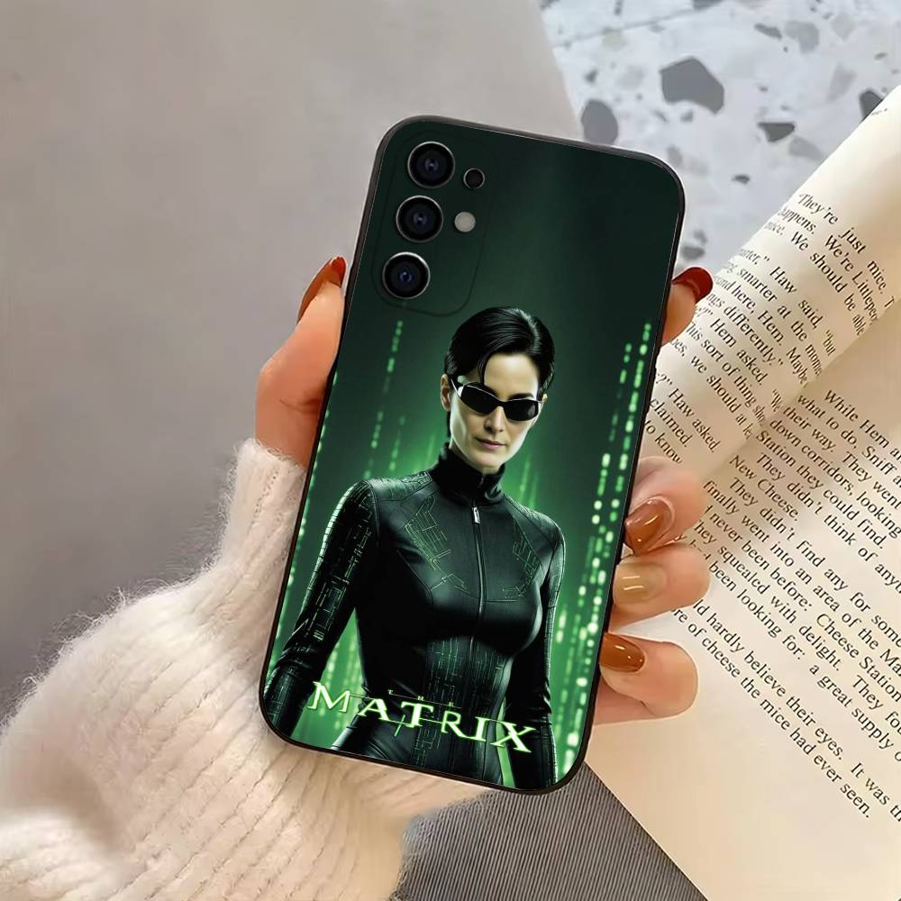 H-Hacker T-The M-Matrix-TM Phone Case Black Silicone Soft For Samsung S25,S24,S21,S22,S23,S30,Ultra,S20,Plus,Fe,Lite