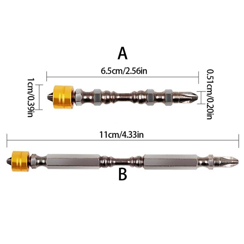 High Levels Attraction Driver Bit Screwdriver Bit with Removable Magnetic Rings Attraction Part for Electric Gadgets