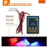 Car Grille LED Warning & Atmosphere Light - Motorcycle-Compatible, One-to-Four Flashing Net Light