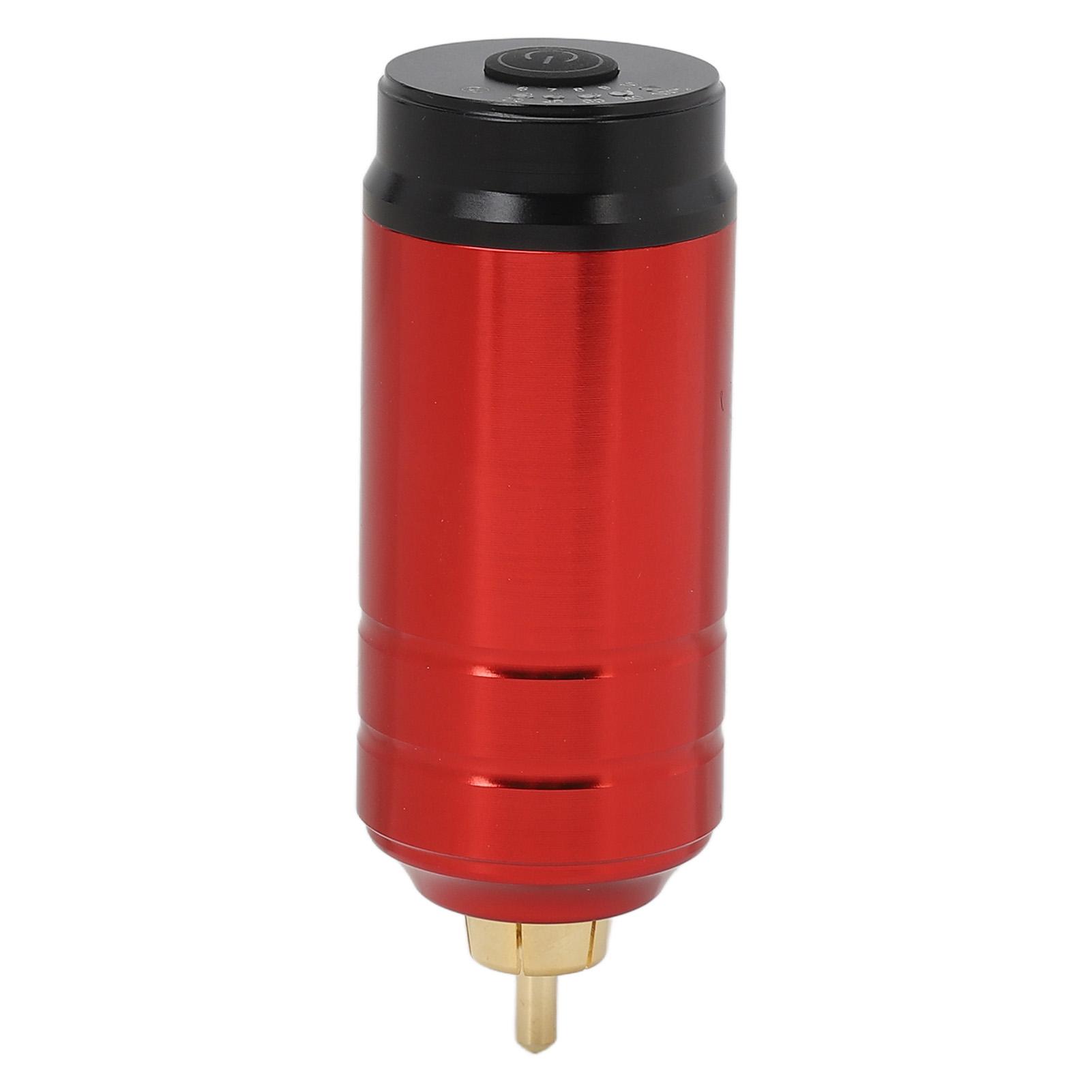 

RCA беспроводной блок питания для татуировки алюминиевый сплав матовый 1600 мАч USB аккумулятор для тату-машинки красный красный