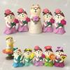 Japanese Zakka Cat Statue Cat Miniature Figurine Wedding Lover Cat Model Resin Ornament Car Home Decoration Photography Props