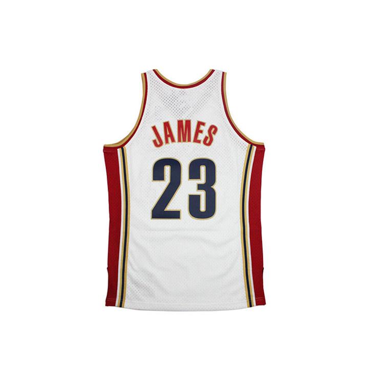 Mitchell & Ness Lebron James Cleveland Cavaliers 2003 04 Swingman Trøje SMJYCP19209-CCAWHIT03LJA