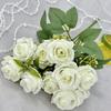 Rose Flower Artificial Wedding Hotel Restaurant Room Decoration Desktop Ornament