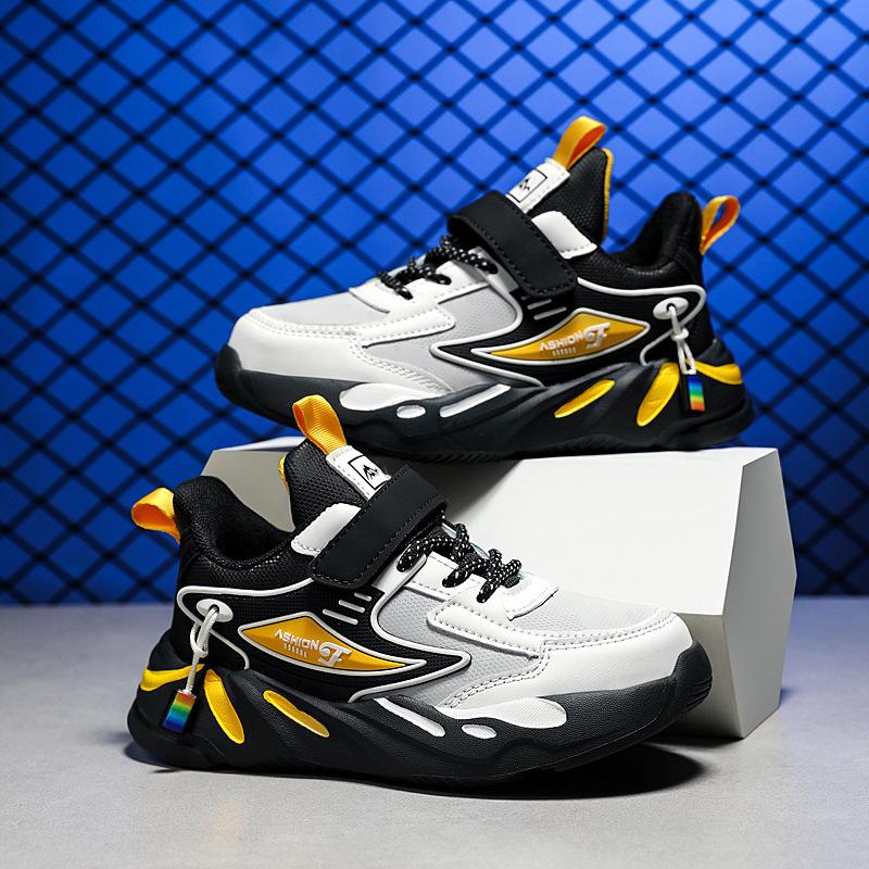 1879 boys shoes autumn and winter middle and older children's leather sneakers children's spring mesh breathable boys running shoes
