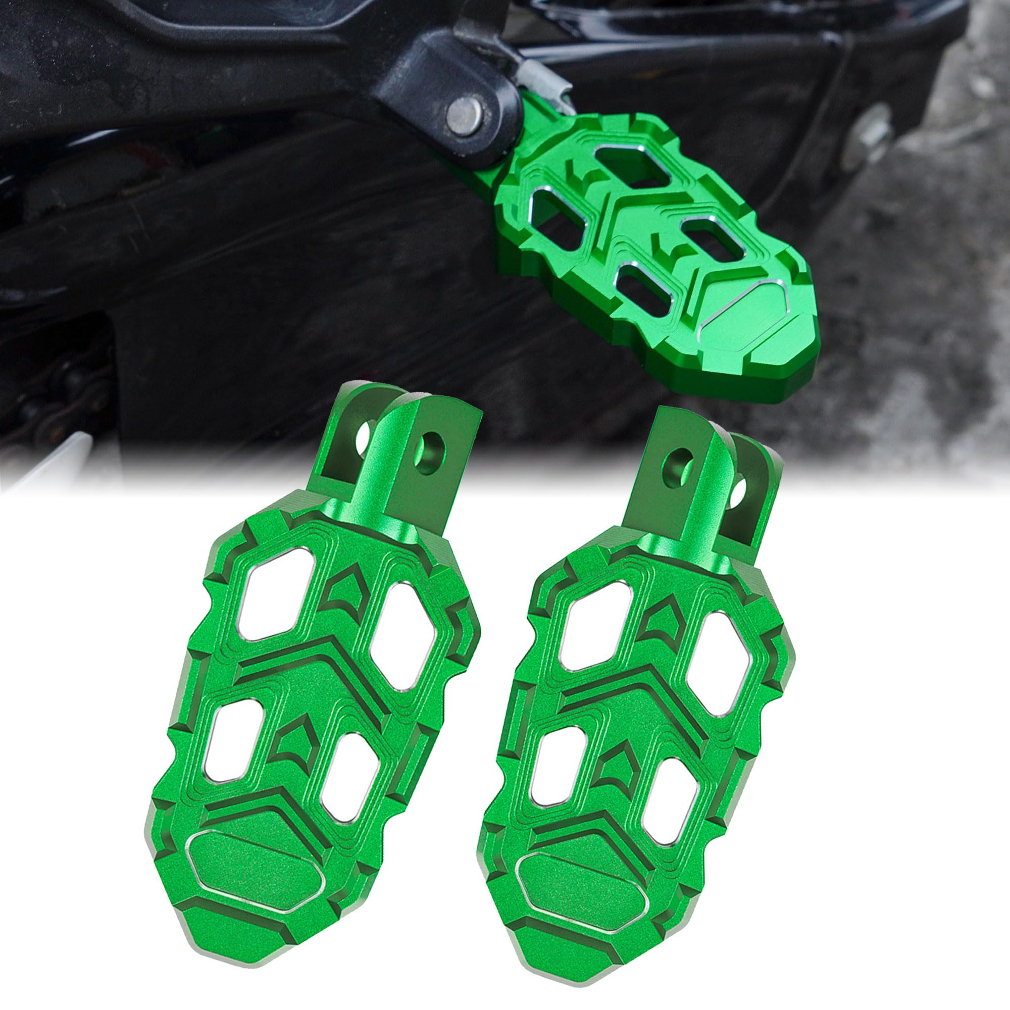 

Motikvans Kawasaki Педали Передние Педали Модернизация Замена Педалей для Ninja400 Z400 Kawasaki Модификация Аксессуары CNC Алюминий Левый и Правый