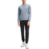 Fila Fitness Round Neck Pullover Sweatshirt Men Sweatshirt Iron-Blue A11M441206F-DB