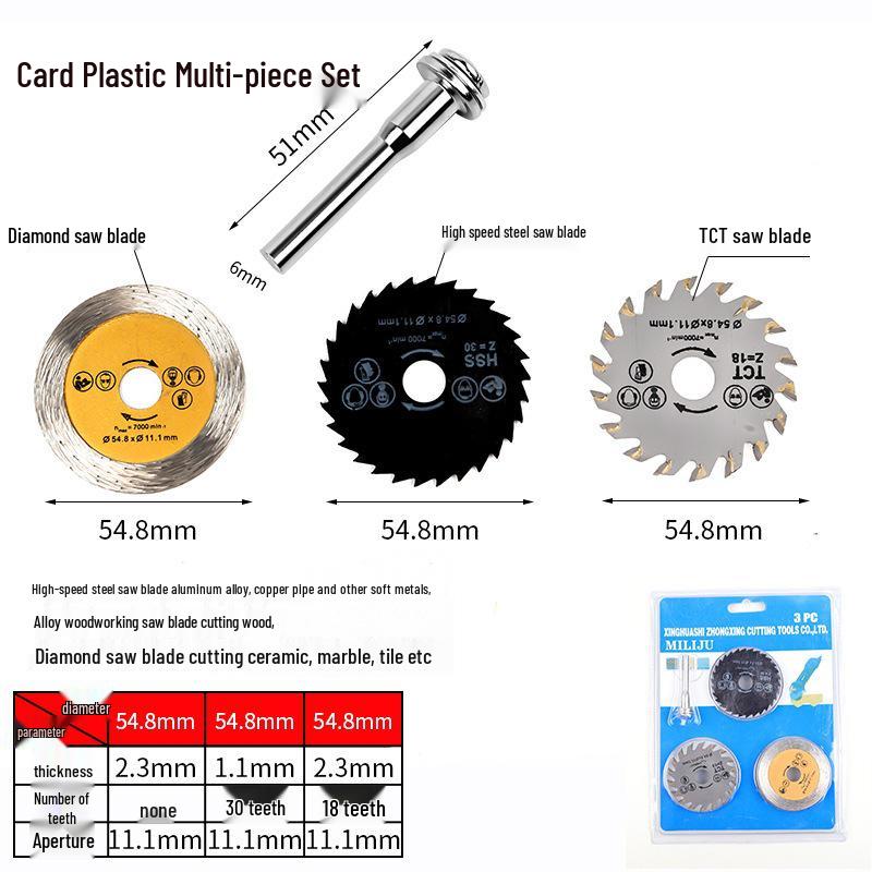HSS High-Speed Steel Mini Circular Saw Blades for Woodworking and Metal Cutting