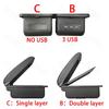 Pour Opel Corsa E Boîte Accoudoir Pour Corsa E Boîte de Rangement Intérieure Accoudoir en Cuir PU avec USB Accessoires de Voiture 2014 2015 2016-2019