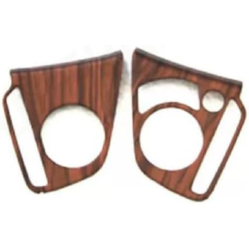 Car Accessories Fit for Honda CRV CR-V 2017-2021 & Fit for Honda Civic 10th Gen 2016-2021 ABS Wood Grain Inner Button Sticker Frame Cover Trims (High