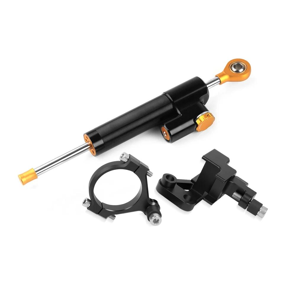 For TMAX 560 Tmax560 New Motorcycle Steering Shock Absorber Stabilizer Shock Absorber Bracket Kit Titanium Ruler Bracket Base