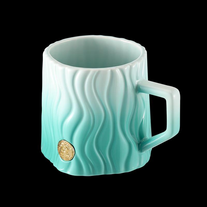 

Starbucks Stripe Embossed Badge Mug