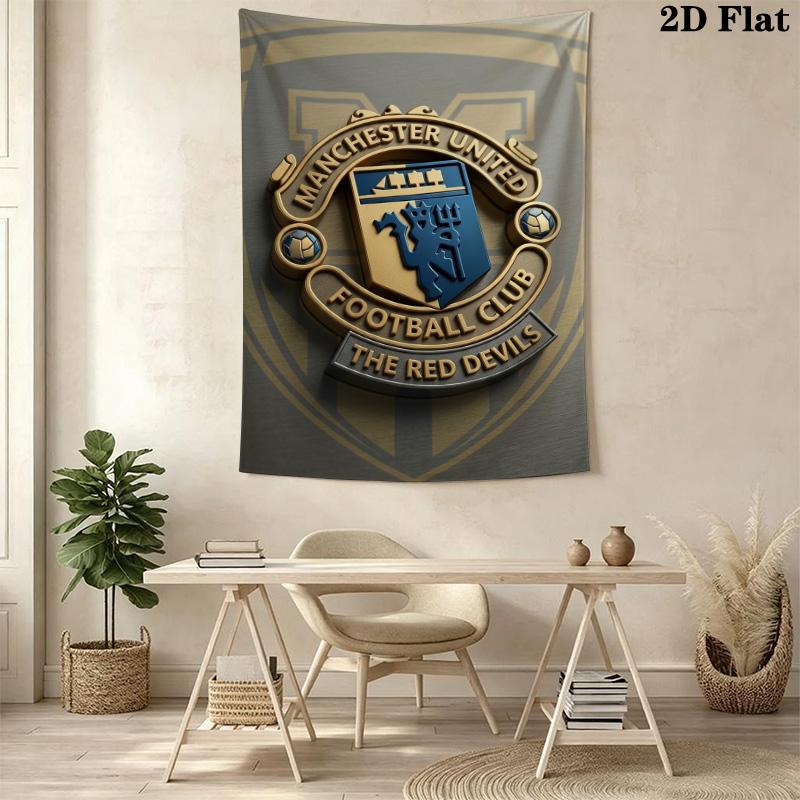 Manchester Football Club Crest Bedding 1 Duvet Cover 2 Pillowcase Without Core Soft And Comfortable Christmas Birthday Gift Bedding Set
