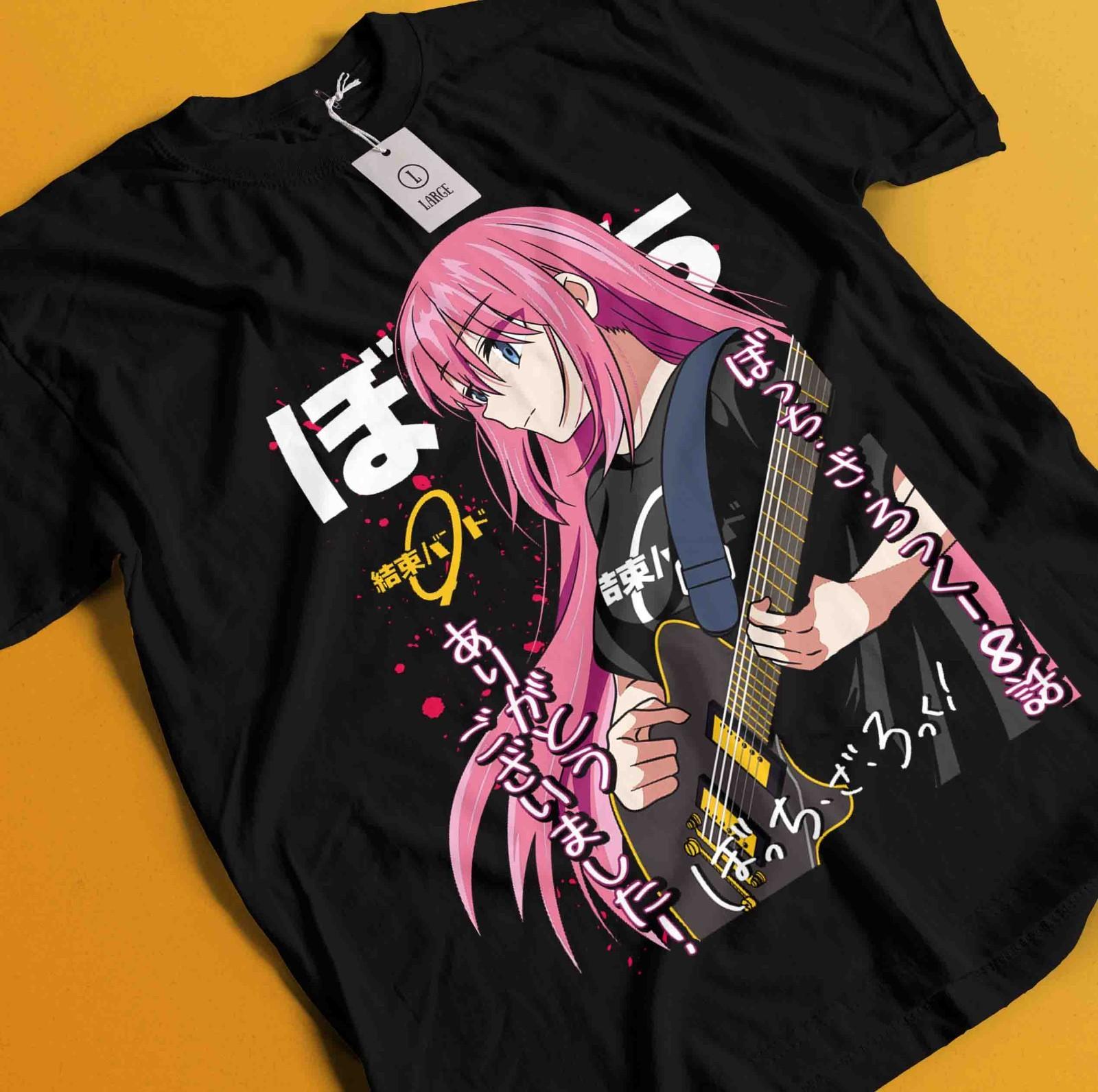

Hitori Gotou Bocchi the Rock T-Shirt Mens Womens Tees Top Kawaii Funny Yamada Tee Nijika Ijichi Shirt 4XL