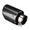 Car Modification Universal Carbon Fiber 63mm Inlet 101mm Outlet Exhaust Tail Pipes Tail Throat