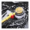 Rotating Car Wash Brush, High Pressure Water Gun Washing Car Wash Brush, 360 Degree Automatic Rotating Car Brush, Telescoping Multifunctional Car