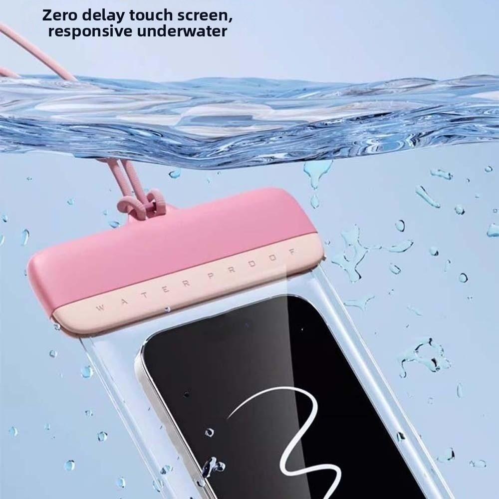Adjustable Strap Waterproof Phone Pouch Sealed Lightweight Crossbody Dry Bag Contrasting Colors Large Capacity PVC Storage Pack
