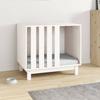 VidaXL Dog Niche White 70x50x62 Cm Solid Pine Wood 822482