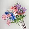 86cm Height Artifiical Flower Branch Flexible Stems Lily Fake Flower  Desktop Ornament