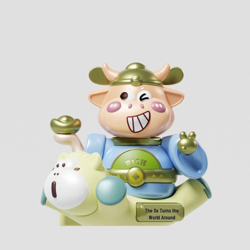 Trendy Resin Fortune Ornaments: Creative Blind Box Toys for Wealth and Luck