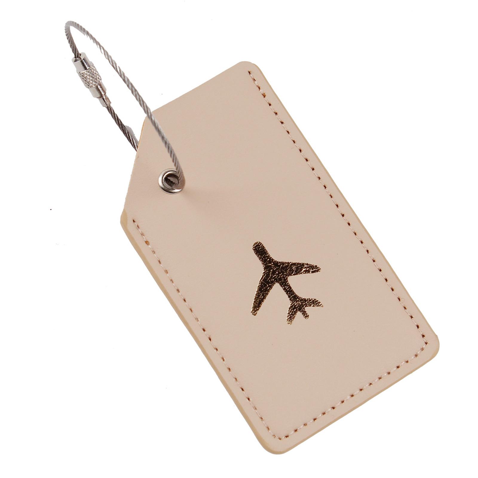 

Бирка для багажа со стальными петлями Бирка для чемодана из искусственной кожи Бирка для багажа Дорожная бирка для чемодана Школьная дорожная бирка хаки