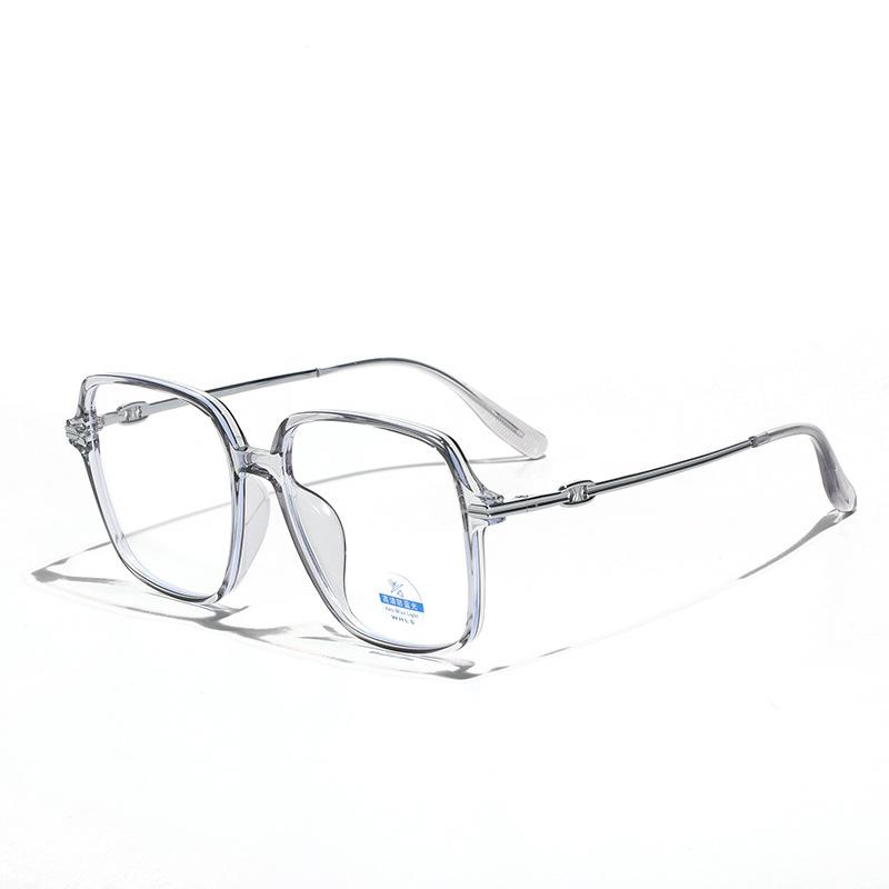 Large Frame Glasses Frame Men, Metal Titanium Frame Tr90 Can Be Matched With Myopia Frame Flat Mirror Women