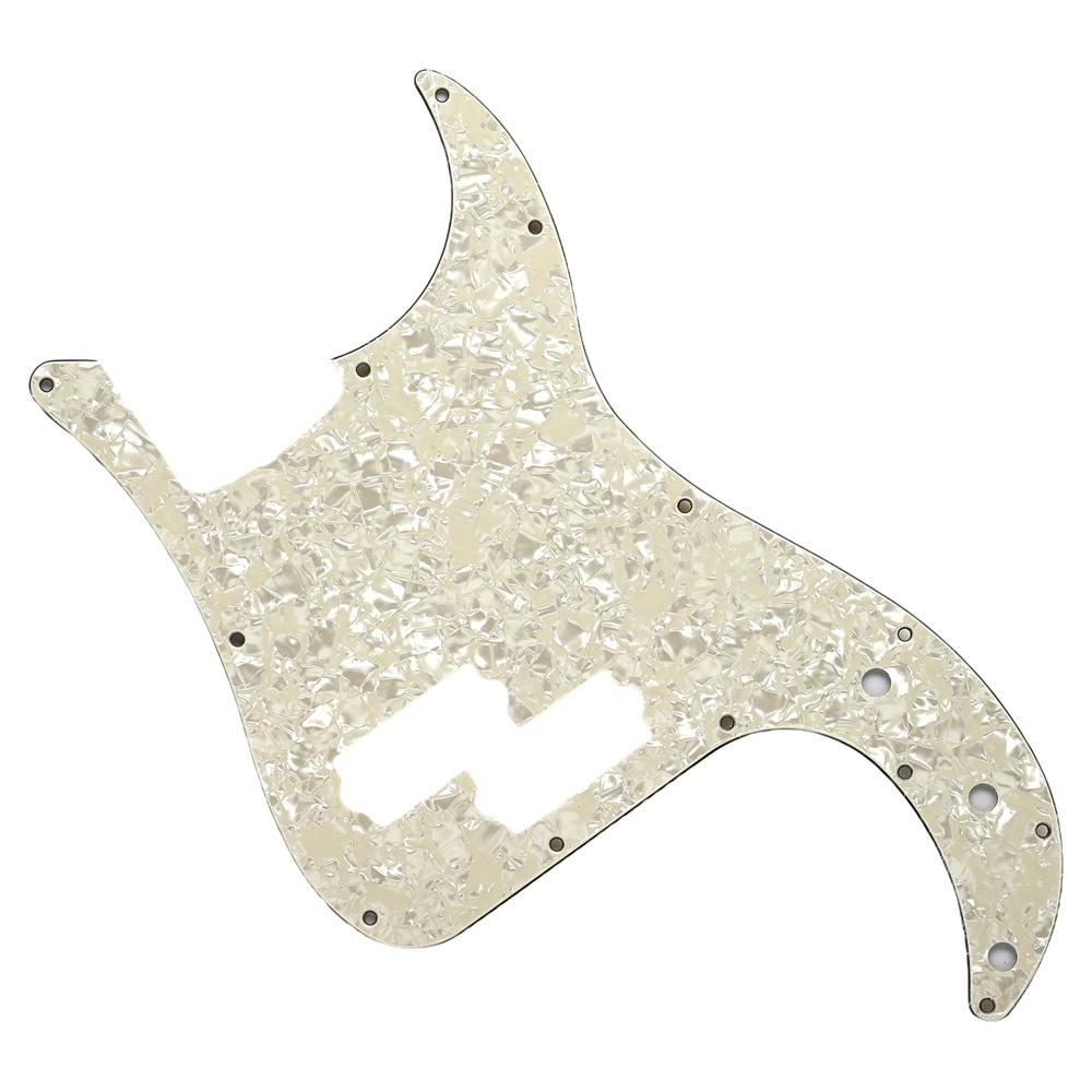1 Stück Gitarre 3-lagiges Schlagbrett PVC Elektrische Gitarre Schlagbrett Kratzschutz für Precision Bass Pb Bass Gitarrenteil 13 Löcher