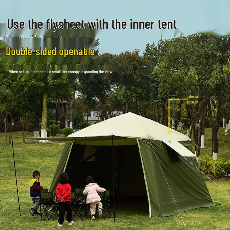 Outdoor Camping Pergola: Sunshade, Rainproof, Windproof, Mosquito-Proof Tent for Picnics, BBQs, and Holidays.