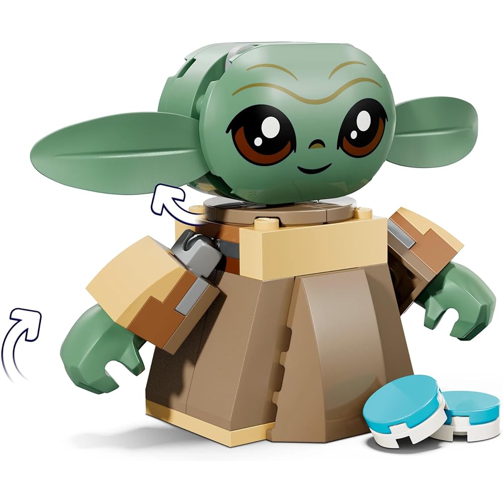 LEGO Star Wars Grogu Home Building Toy 4-6 Years Educational Block for Boys and Girls 75443