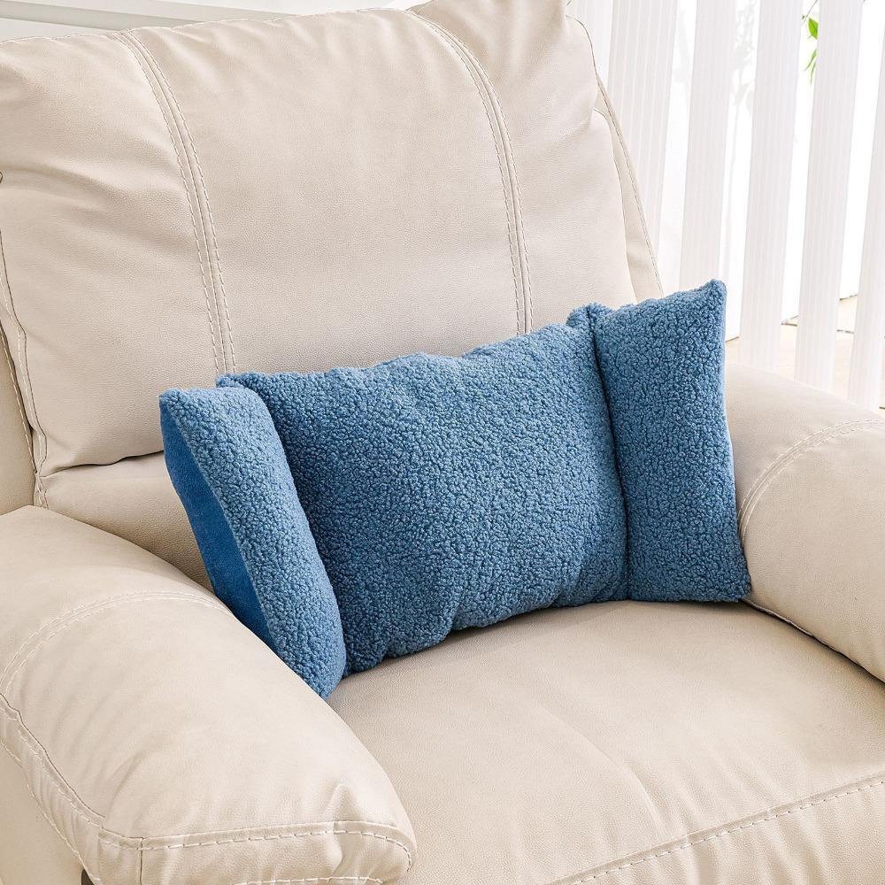 Ergonomic 3-Segment Lumbar Pillow Soft Back Support Cushion Universal Waist Cushion Sofa