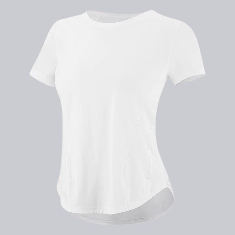 Women's Quick-Dry Fitness T-Shirt: Breathable, Slimming, Short-Sleeve Yoga & Running Wear