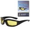 Crosslife Motorcycle Sunglasses, Windproof Pad, Equipped with Motorcycle Sunglasses, Goggles, Unisex, Touring (Yellow)
