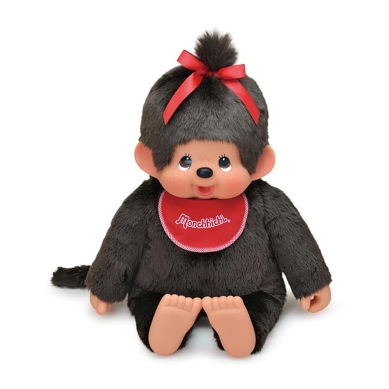 Sekiguchi Monchhichi Premium Standard 2L Brown Girl's Doll 251032 H80 x W55 x D23cm