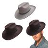 Klassische Fedora Cowboyhut für Reisen Hut mit breiter Krempe Western Cowboyhut für Jungen Mann Erwachsene Cowboyhut