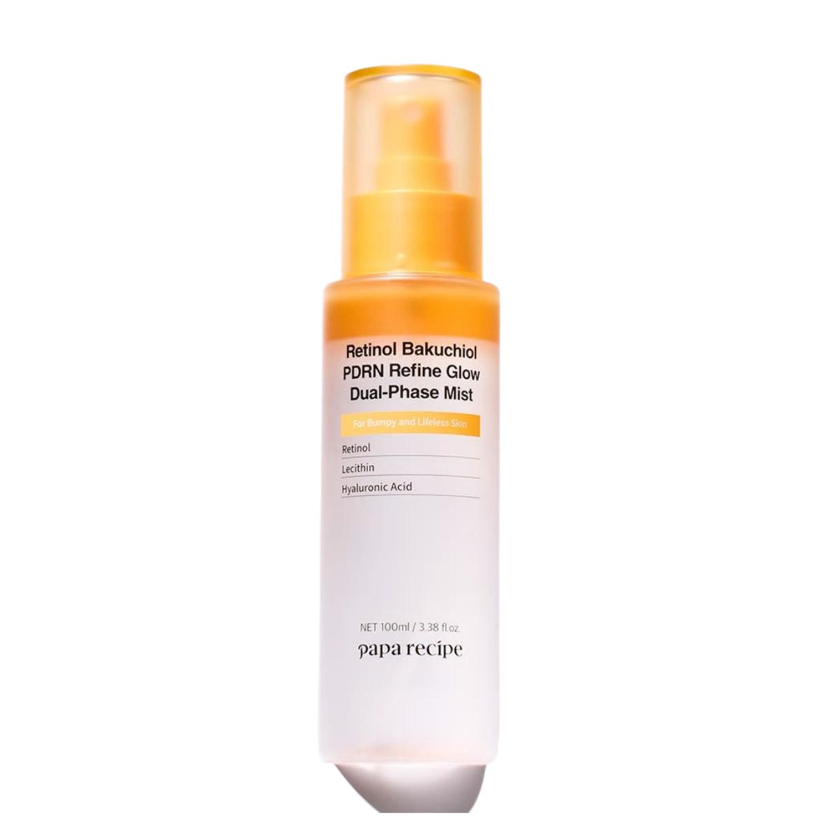 Papa Recipe Retinol Bakuchiol PDRN Refine Glow Dual Phase Mist 100ml