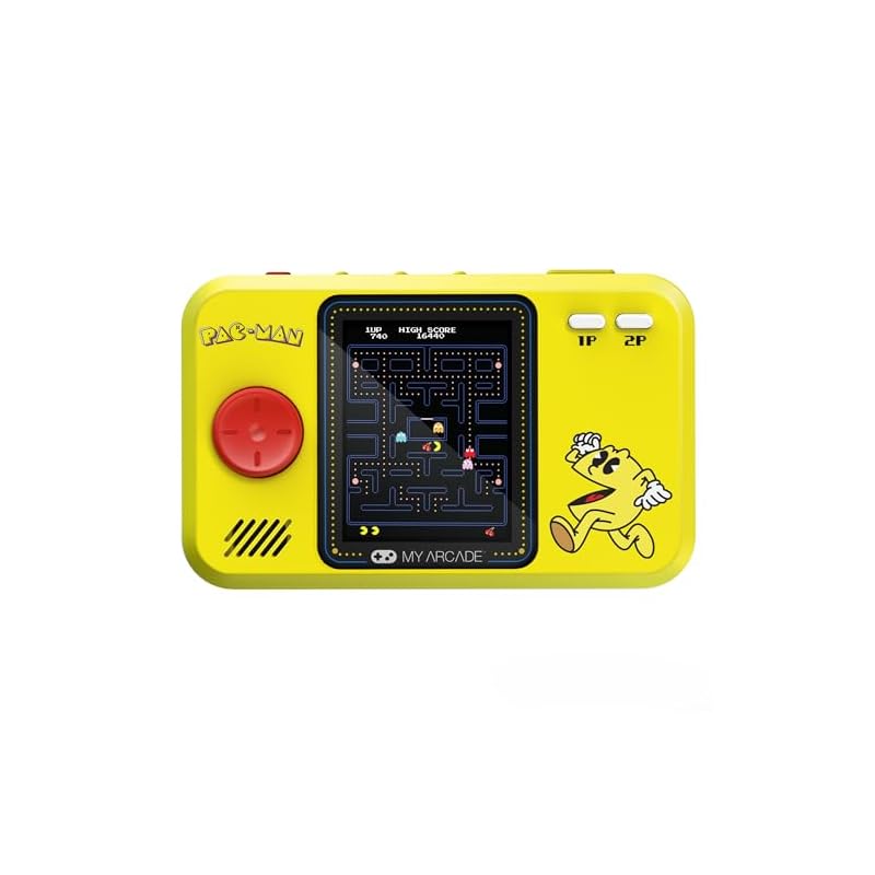 My Arcade Pac-Man Pocket Player Pro: Portable Video Game, 2.75-inch Color Display, Kids Toy, Pac-Man Game