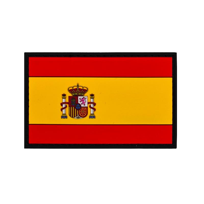 3D PVC Rubber World Flag Patch - Velcro Hook & Loop Decorative Badge