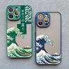 Fashion Japan The Great Wave Of Kanagawa Phone Case For iPhone XS X XR 13 12 Mini 17 11 14 15 16 Pro Max Plus Cover Art Fundas