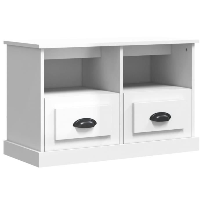 VidaXL TV Stand High Gloss White 80x35x50 Cm Engineered Wood 816282