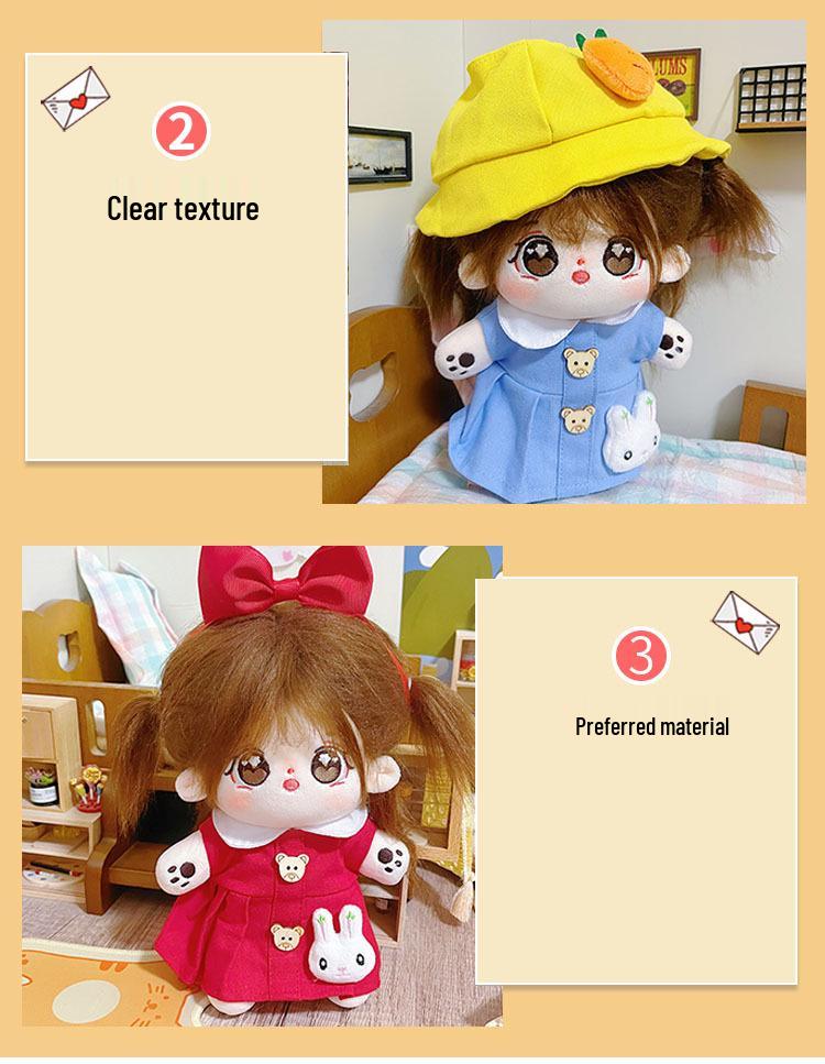 Little Yun 20cm Cotton Plush Doll - Children's Gift & Stuffed Toy with Clothes