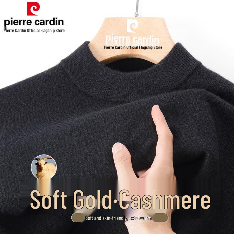 Pierre Cardin Men's Pure Cashmere Half-Turtleneck Sweater