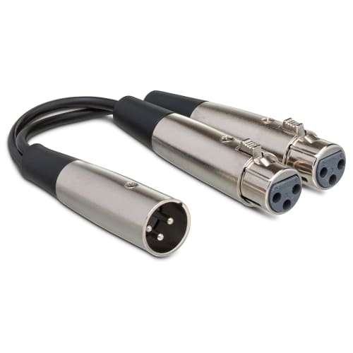 Hosa Y Cable, XLR Male To XLR Female, 45cm, YXF-101.5